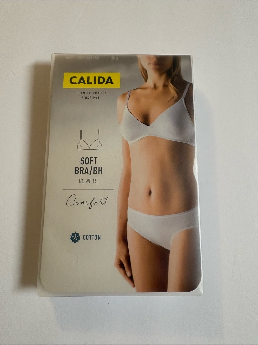 CALIDA Natural comfort Soft Cotton Wirefree soft Bra in beige 32A/B
